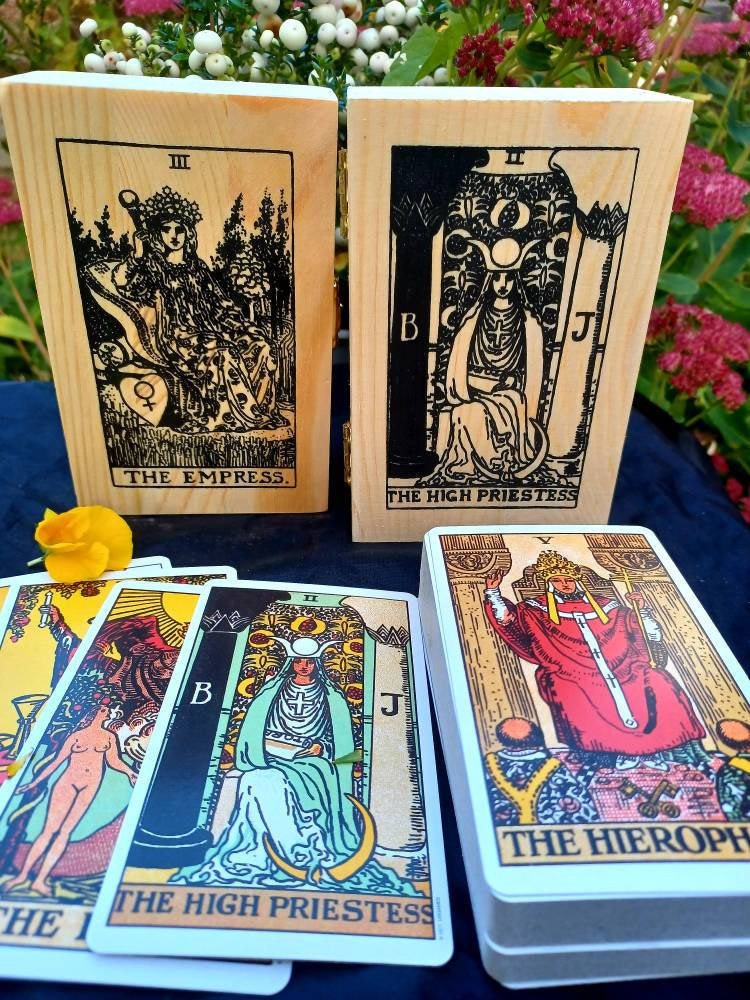 Tarot cards Deck. The tarot cards gift set , 78 Cards + bag tarot cards with book +Handcrafted box designer box gifts for her black Friday