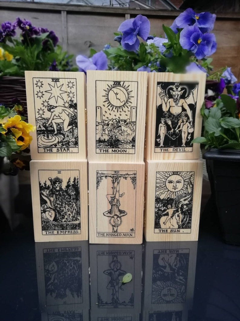Vintage Tarot cards tarot Deck. The tarot cards  gift set , 78 Cards + bag tarot cards with book  +Handcrafted box christmas