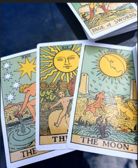 Vintage Tarot cards tarot Deck. The tarot cards  gift set , 78 Cards + bag tarot cards with book  +Handcrafted box christmas