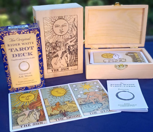 Vintage Tarot cards tarot Deck. The tarot cards  gift set , 78 Cards + bag tarot cards with book  +Handcrafted box christmas
